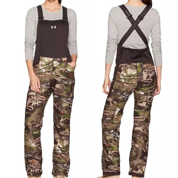under armour camo bib overalls